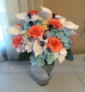 custom paper bouquet