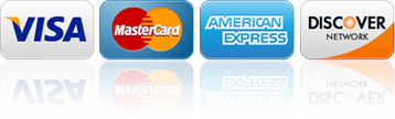 visa, mc, amex. discover