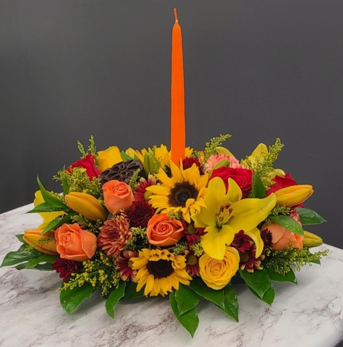 Thanksgiving Table Centerpiece with 1-Candle $129.99