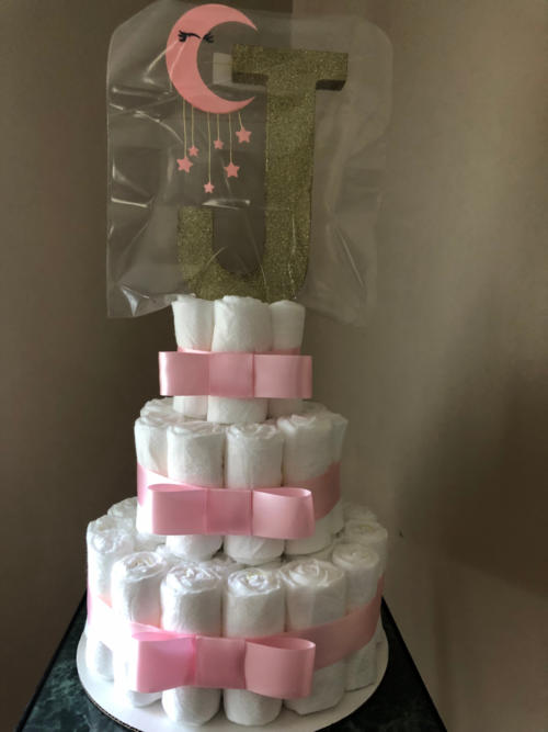 Baby Diaper Cake for Girl