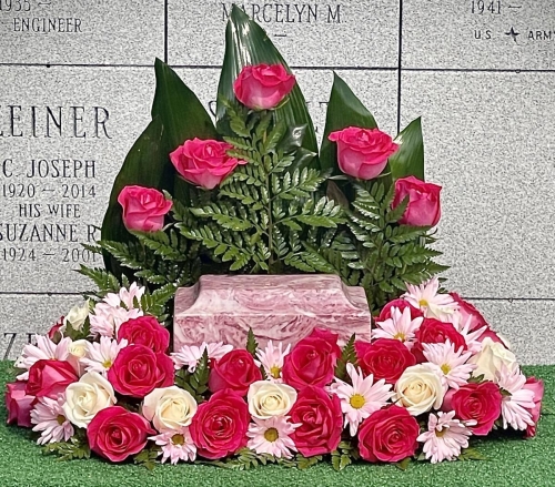 Rectangular Urn Wreath (Call for Availability and Pricing)