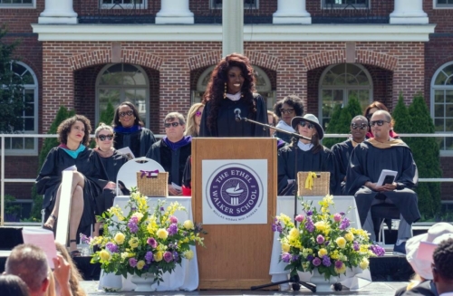 Podium Arrangement for the Ethel Walker School 2024 Commencement