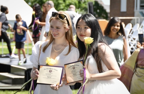 Single Roses for each graduate at the Ethel Walker School 2024 Commencement