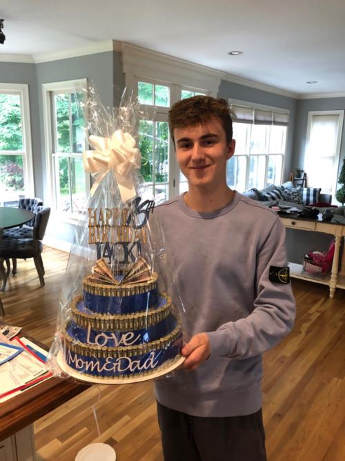 Happy Birthday Money Cake